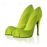 Stylish Green High Heel Shoes
